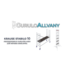 Krause Stabilo 10 ipari gurulóállvány, 2,50 m (12)