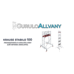 Krause Stabilo 100 ipari gurulóállvány, 2,00 m (9)